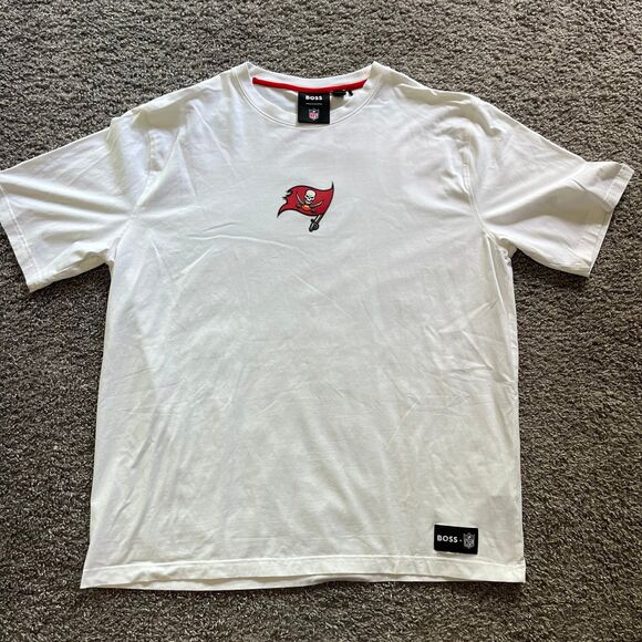 Hugo Boss Other - Hugo Boss x NFL Tampa Bay Buccaneers T Shirt White Athletic Stretch Size 3XL